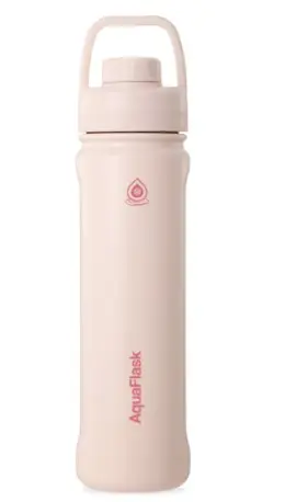 Aqua Flask Sports Water Bottle 650ml Ballet Pink AF-T123