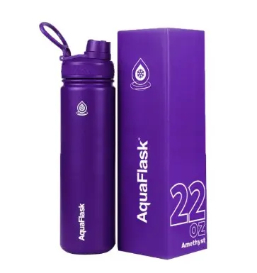 Aqua Flask Sports Water Bottle 650ml Magenta AF-T129