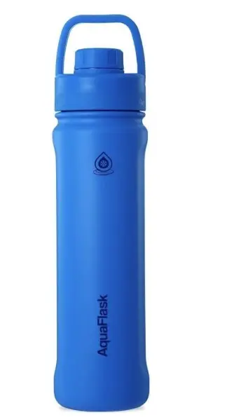Aqua Flask Sports Water Bottle 650ml Pacific Blue AF-T132