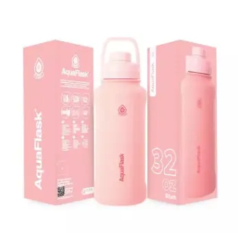 Aqua Flask Sports Water Bottle 946ml Ballet Pink AF-V186