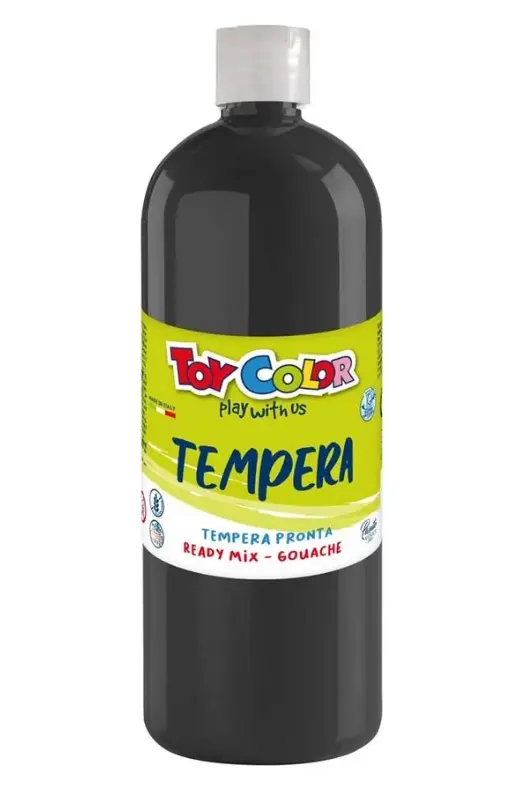 Italian Black Washable Gouache Paint 1000ml