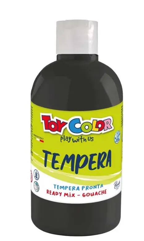 Italian Black Washable Gouache Paint 500ml
