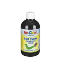 Italian Black Washable Gouache Paint 500ml