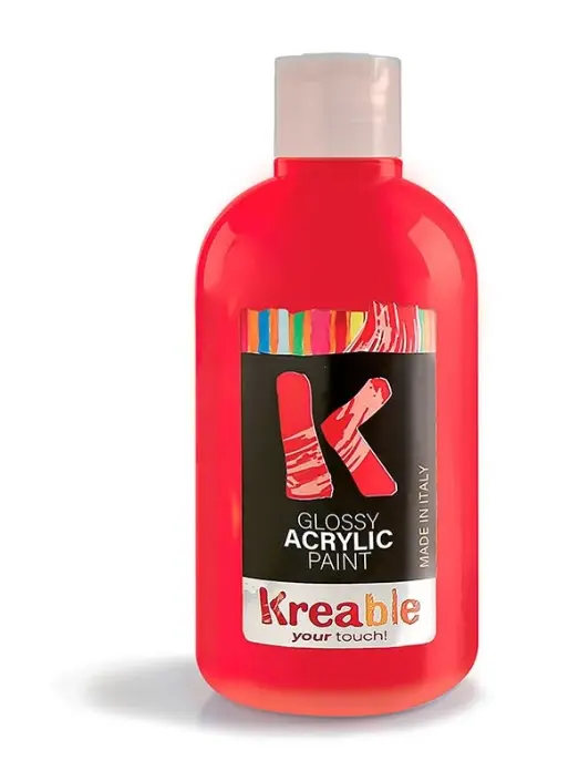 Italian Bright Red Acrylic Paint 500ml