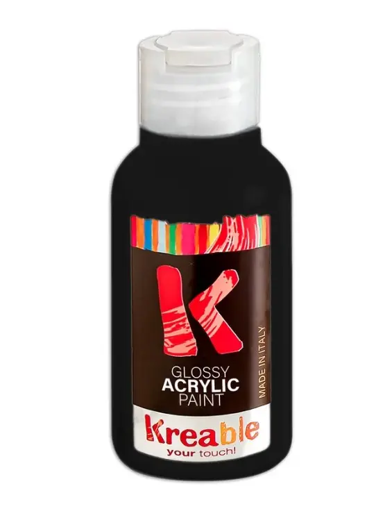 Italian Black Acrylic Paint 250ml