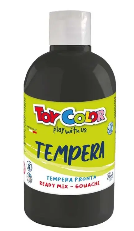 Italian Black Washable Gouache Paint 250ml