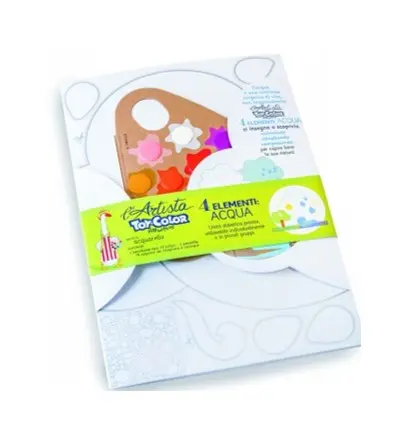Watercolor Sketch Set with Paints and Brush