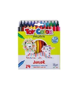 Italian 24 Colors Felt Tip Marker Set