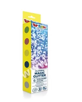 Italian Magic Glitter Paint Set 6 Colors 25ml