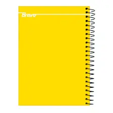 Bravo Hard Cover 2-Subject Notebook 80 Sheets Large