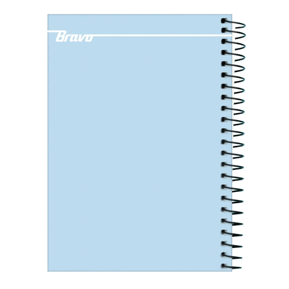 Bravo Hard Cover 3-Subject Notebook 100 Sheets Large