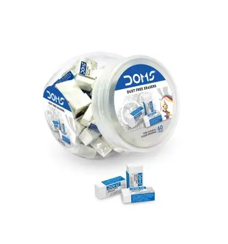 Doms White Eraser Jar – 60 Pieces