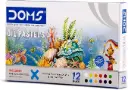Doms Pastel Wax Crayons Set – 12 Colors