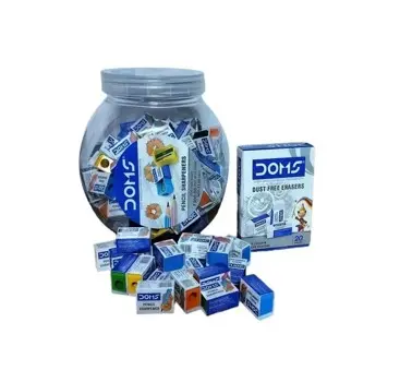 Doms Sharpener Jar – 100 Pieces + Doms 20-Piece Eraser Box Free Gift