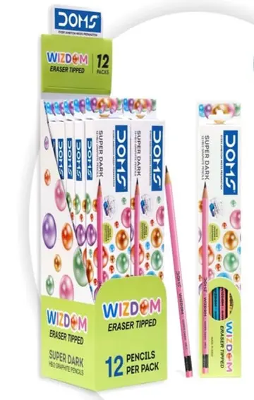 Doms WIZDOM Pencil Box – 12 Pencils