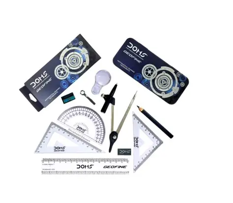 Doms GEOFINE Deluxe Metal Geometry Set – Stand Pack
