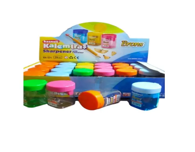 Nova Plastic 2-Hole Pencil Sharpener - Round Shape