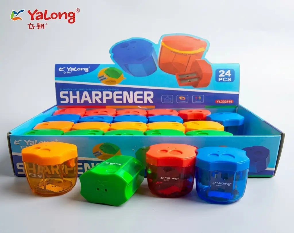 Yalong Cat-Leg Shaped Plastic 2-Hole Pencil Sharpener