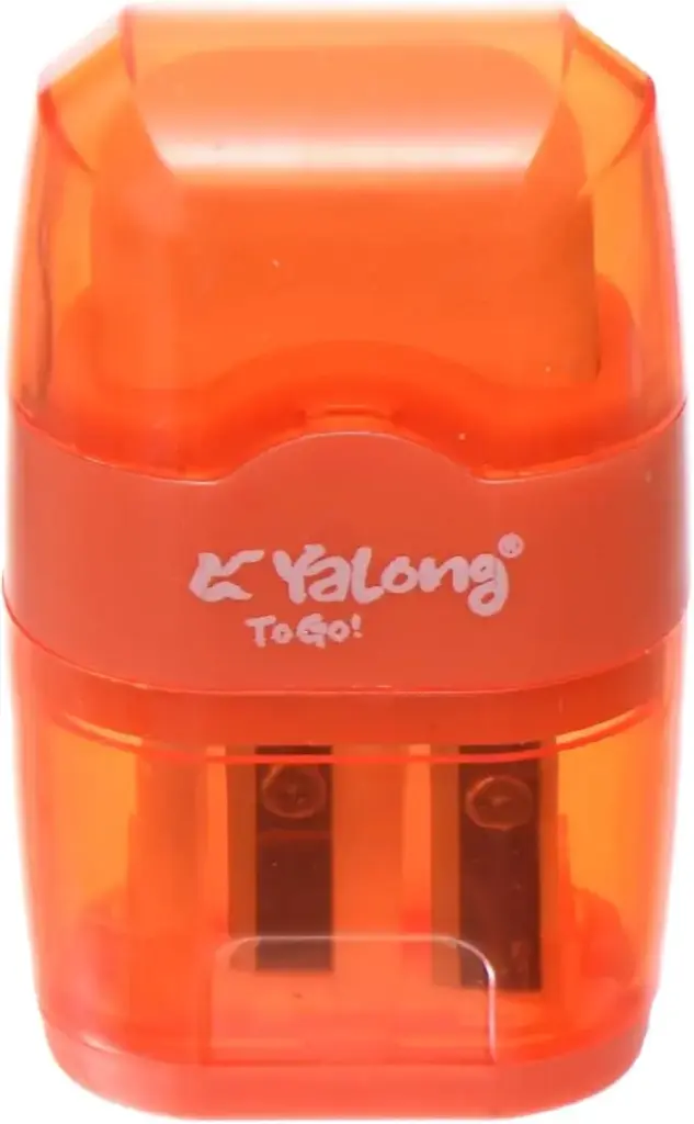 Yalong Transparent 2-Hole Pencil Sharpener with Eraser