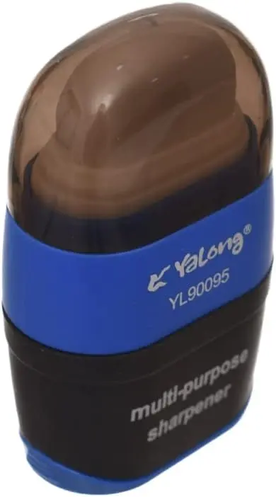 Yalong Plastic 2-Hole Pencil Sharpener with Eraser