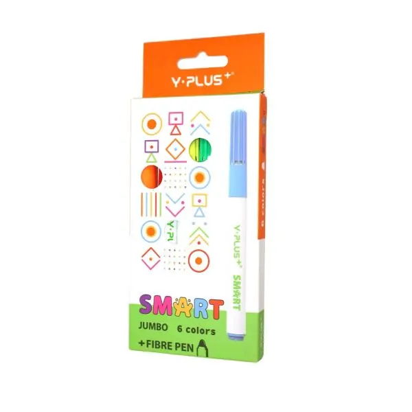 Y-Plus SMART Jumbo Markers 6 Colors FP250300