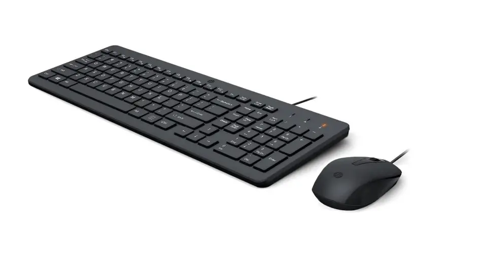 HP Black Keyboard And Mouse Kit USB Wired