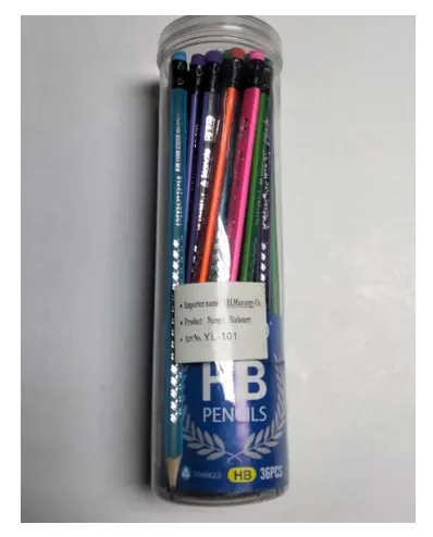 Yalong Pencil Box with Eraser - 36 Pencils YL-101