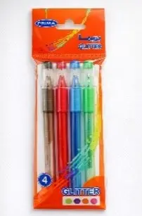 Prima Glitter Pen Set 4 Pieces