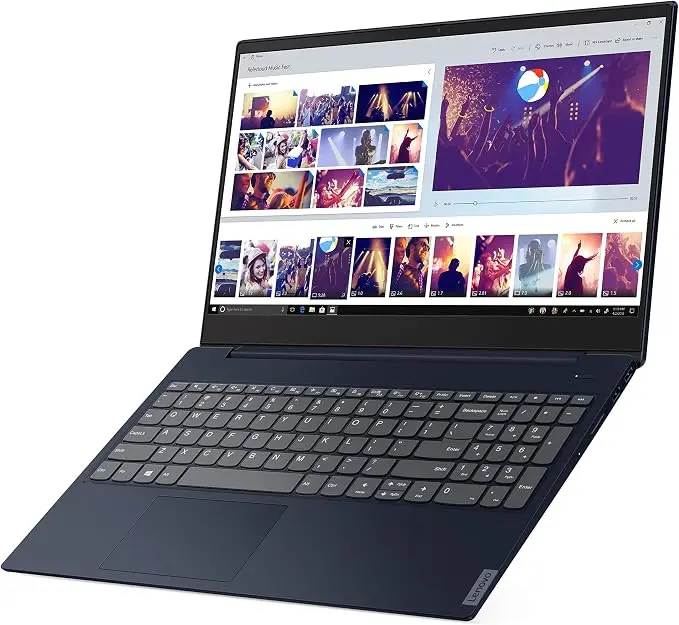 لابتوب Lenovo IdeaPad S340 – معالج Intel Core i7-8565U، رام 12 جيجابايت DDR4، شاشة 14 بوصة FHD، كارت شاشة Intel UHD Graphics 620، لون أزرق