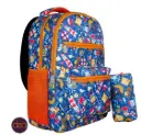 DEA DUE 18-Inch School Backpack Set with Pencil Case - Blue