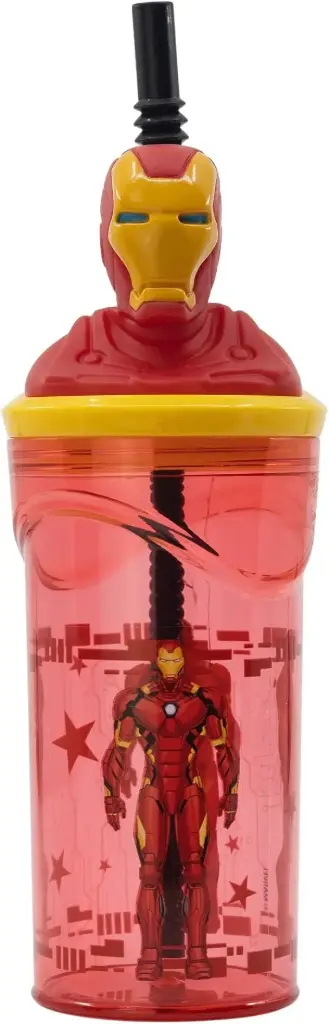 STOR 3D Figurine Tumbler Kids Water Bottle 360 ml - Avengers
