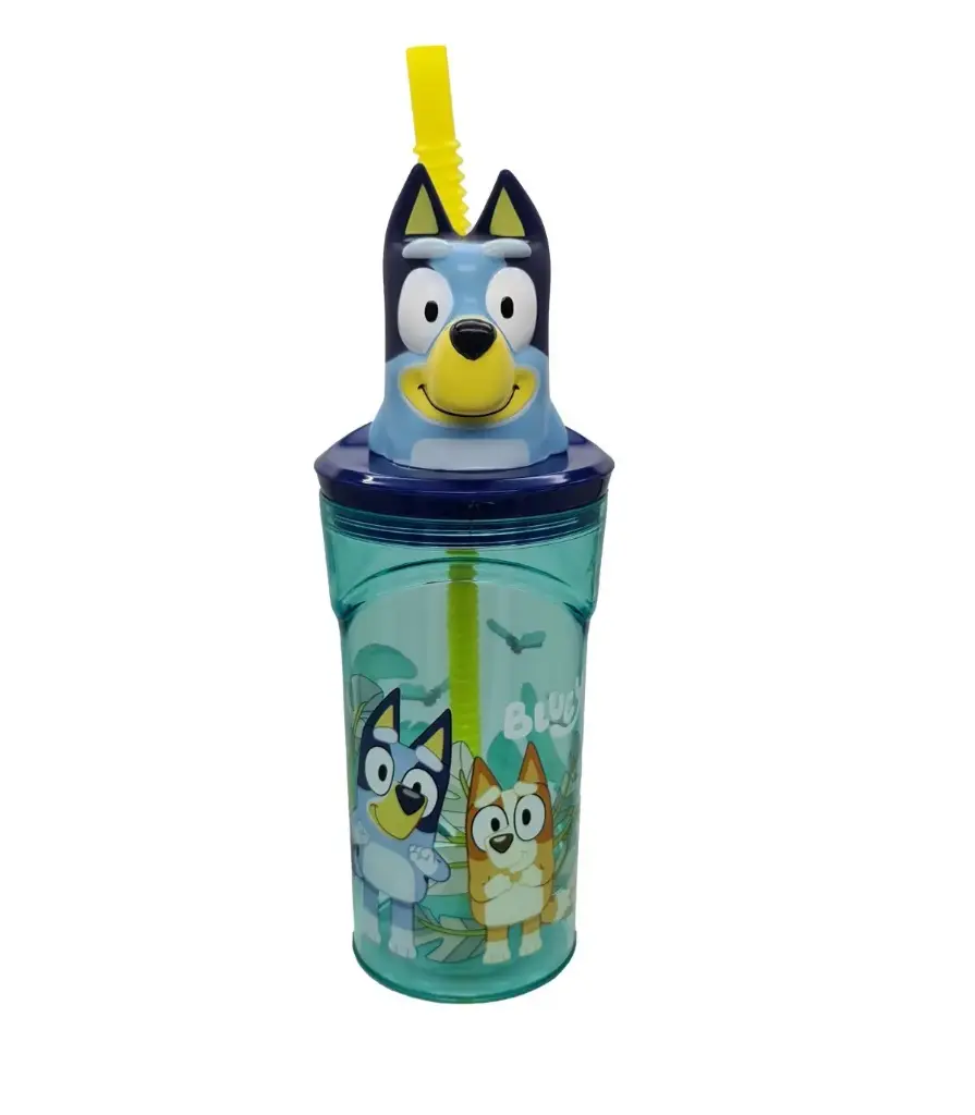 STOR 3D Figurine Tumbler Kids Water Bottle 360 ml - Bluey