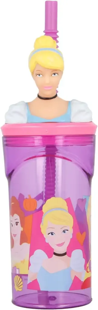 STOR 3D Figurine Tumbler Kids Water Bottle 360 ml - Disney Princess