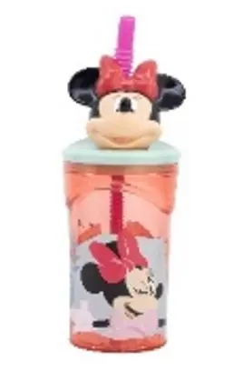 STOR 3D Figurine Tumbler Kids Water Bottle 360 ml - Minnie Mouse