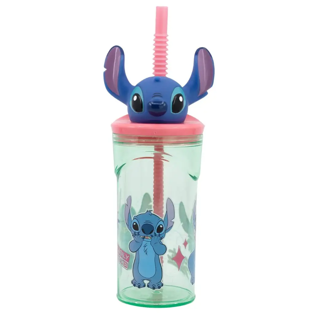 STOR 3D Figurine Tumbler Kids Water Bottle 360 ml - Stitch