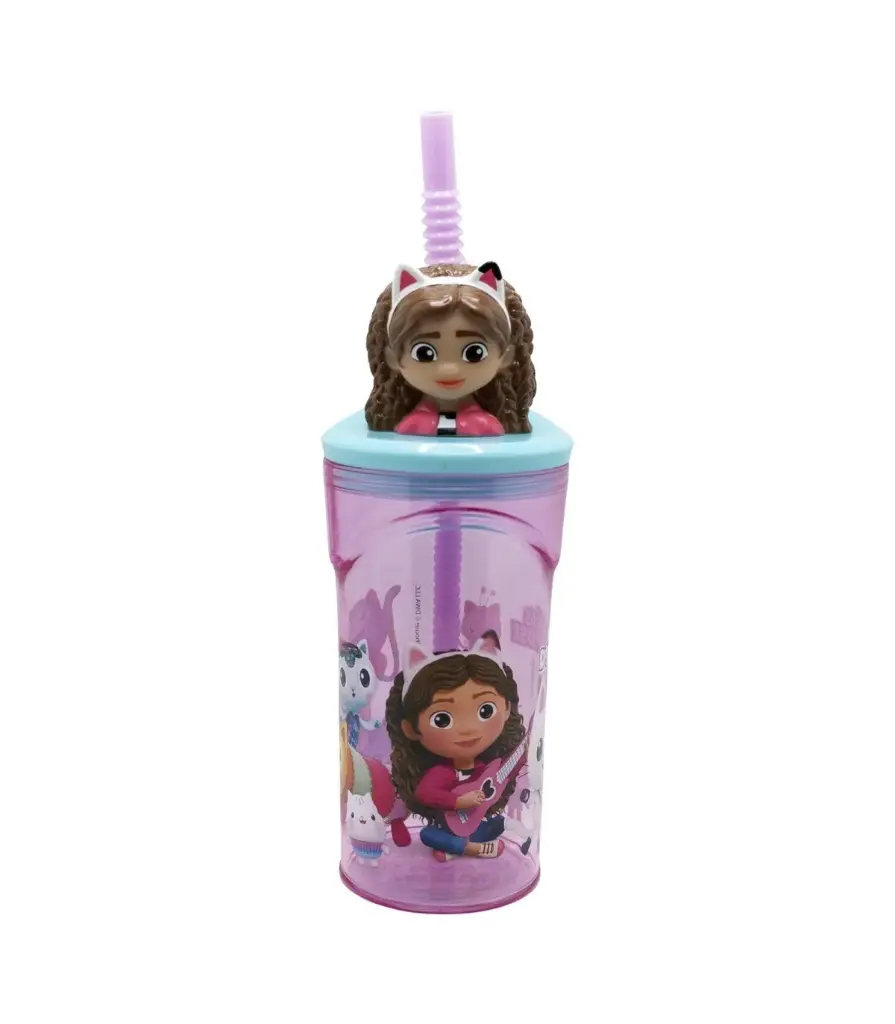 STOR 3D Figurine Tumbler Kids Water Bottle 360 ml - Gabby's Dollhouse