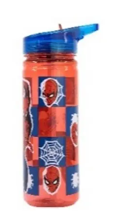 STOR Large Ecozen Kids Water Bottle 580 ml - Spider-Man