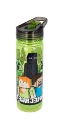زجاجة مياه أطفال STOR Large Ecozen Bottle سعة 580 مل - Minecraft