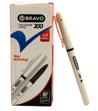 Bravo Pens 200 Color Black Box 10 Pen