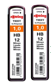 Rotring Pencil Leads(0.9mm) HB Box 10 Pieces