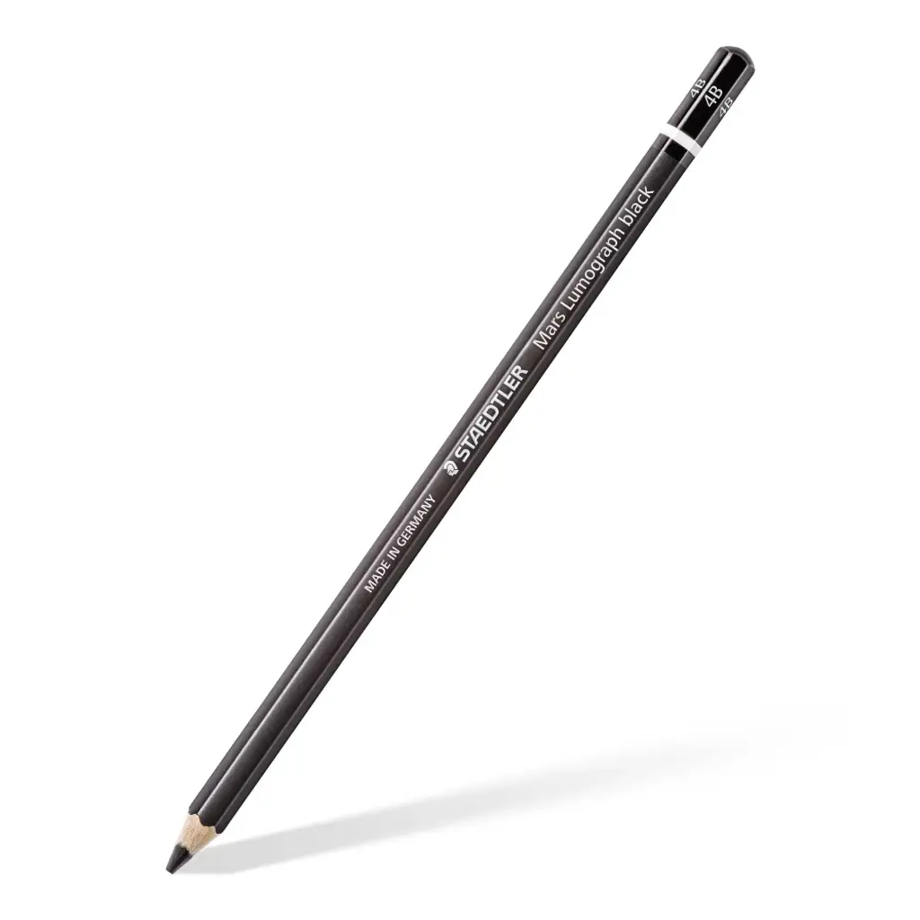 قلم رصاص جرافيت STAEDTLER Mars Lumograph Black، درجة 4B