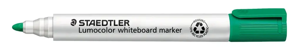 STAEDTLER Lumocolor Whiteboard Marker Green – Round Tip