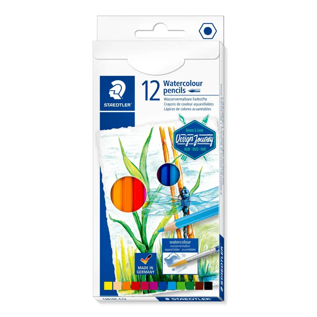 STAEDTLER Coloured pencil aqu 12pcs