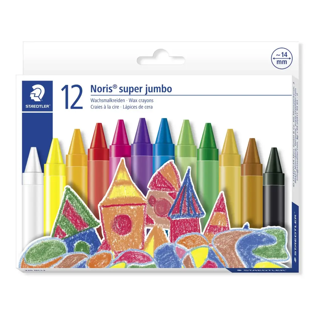STAEDTLER Wax Crayons 12 colour Super jumbo