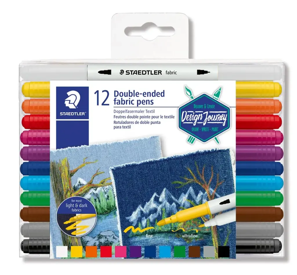 STAEDTLER Double-ended fabric pens 12 pcs