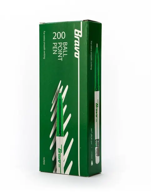 Bravo Pens 200 Color Green Box 10 Pen