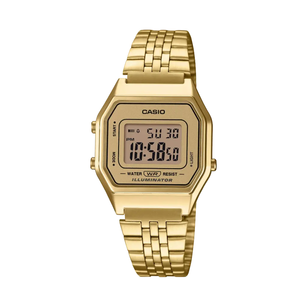 Casio Stainless Steel Band Watch LA680WGA-9DF