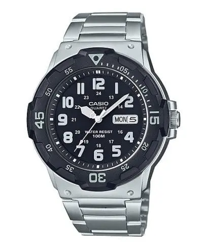 Casio Watch Stainless Steel 
Triple-fold Clasp Band , MRW-200HD-1BVDF