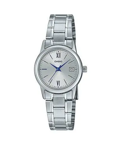 Casio Watch Stainless Steel 
Triple-fold Clasp Band , LTP-V002D-7B3UDF