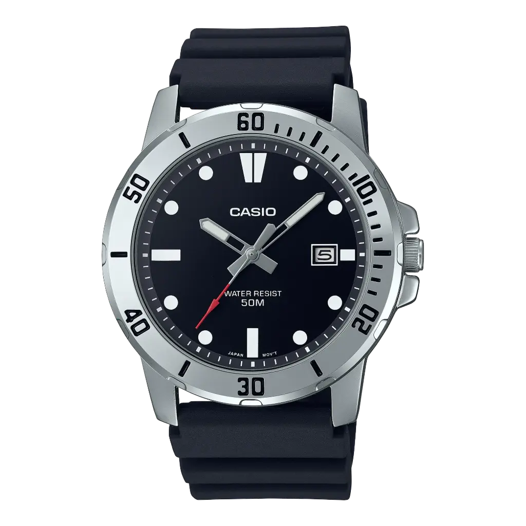 Casio Watch Resin Band , MTP-VD01-1EVUDF